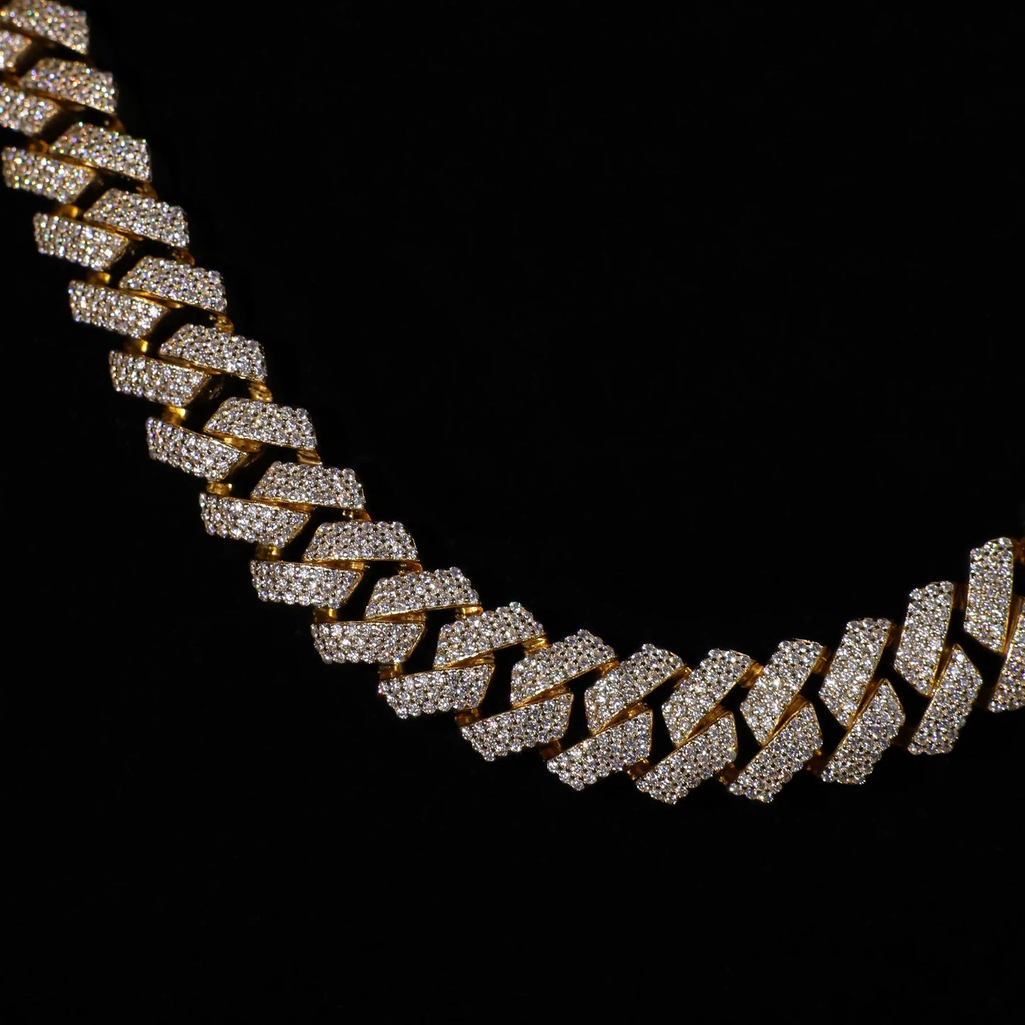 15mm Prong Cuban Link Chain (Gold)