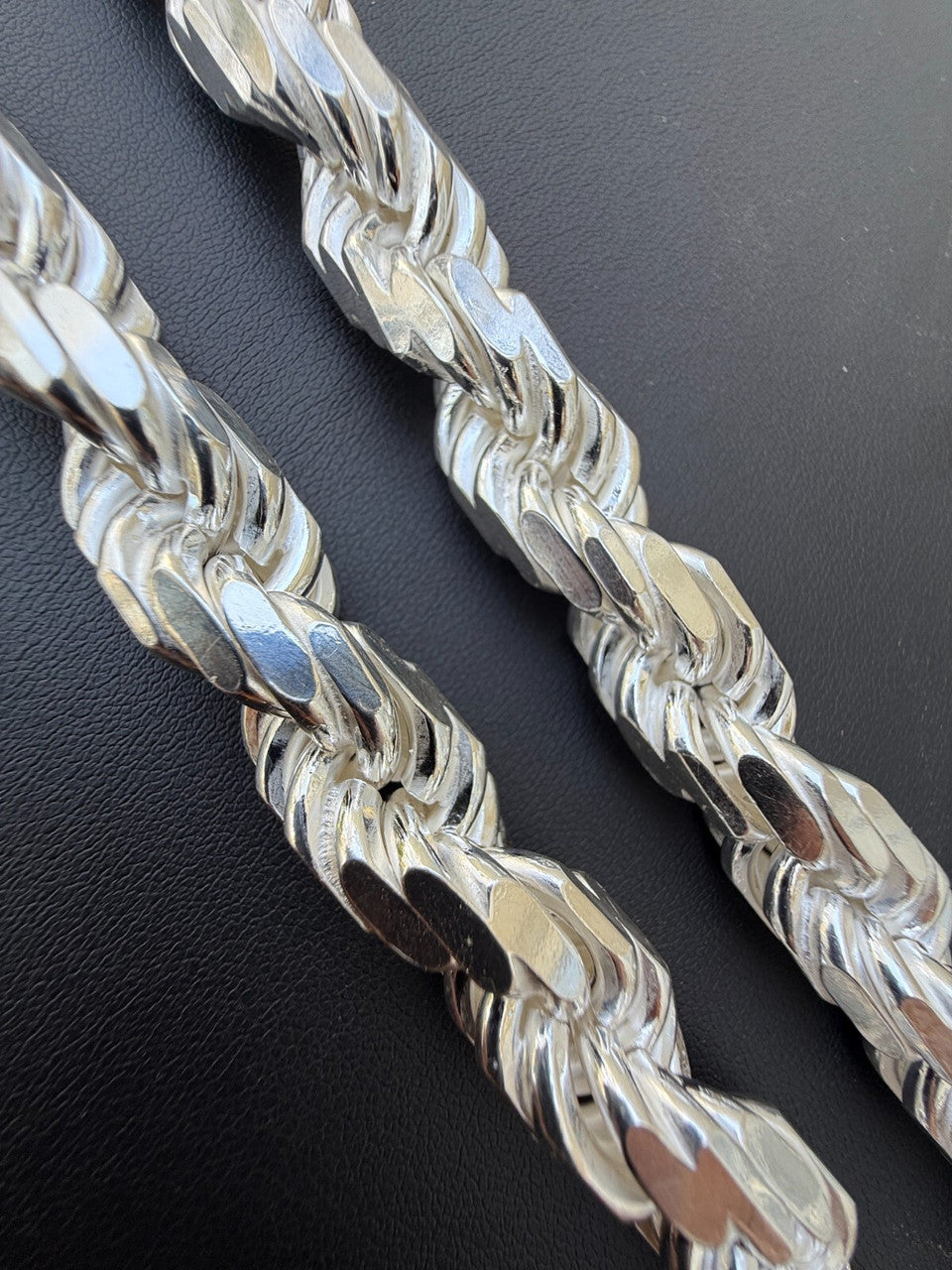 BIGGEST BOSS Rope Chain Necklace - 925 Sterling Silver - 18"-30" - 14.5mm