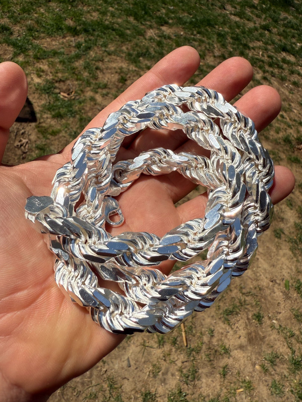 BIGGEST BOSS Rope Chain Necklace - 925 Sterling Silver - 18"-30" - 14.5mm