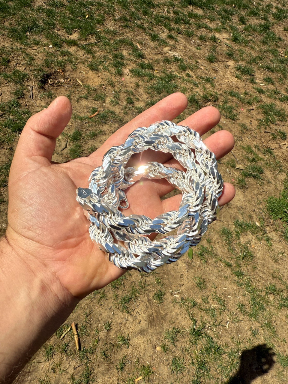 BIGGEST BOSS Rope Chain Necklace - 925 Sterling Silver - 18"-30" - 14.5mm