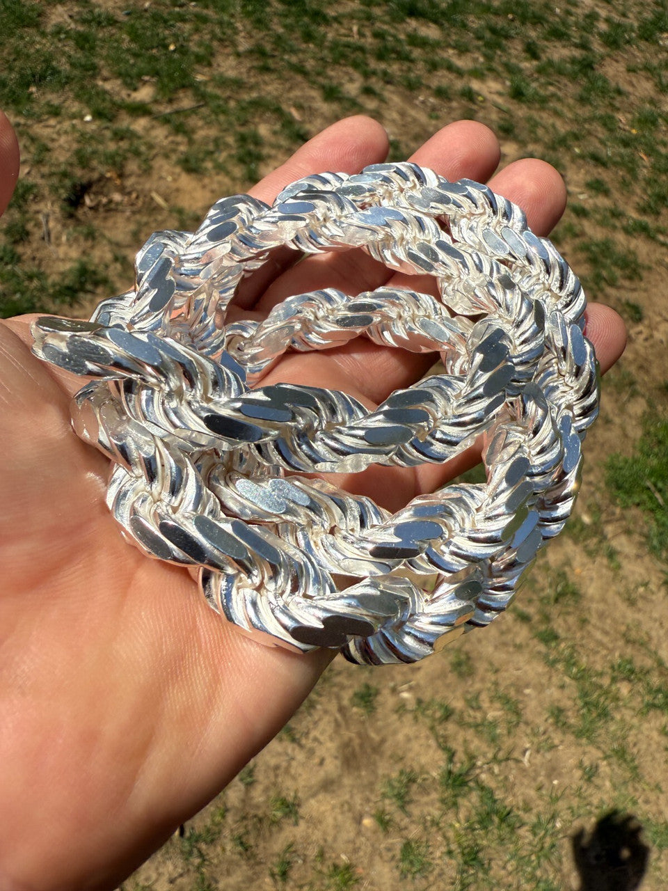 BIGGEST BOSS Rope Chain Necklace - 925 Sterling Silver - 18"-30" - 14.5mm