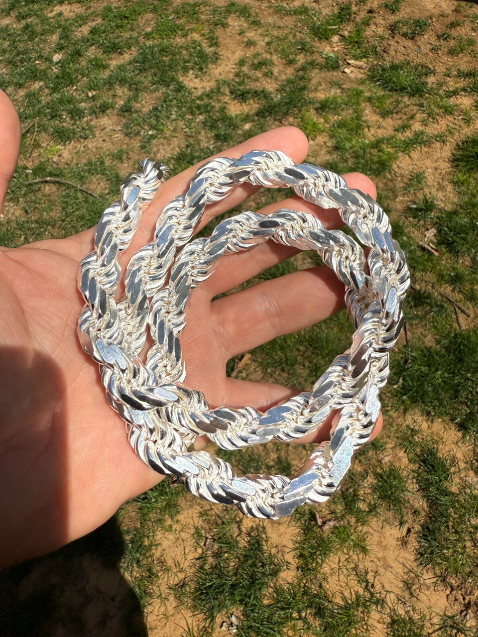 BIGGEST BOSS Rope Chain Necklace - 925 Sterling Silver - 18"-30" - 14.5mm