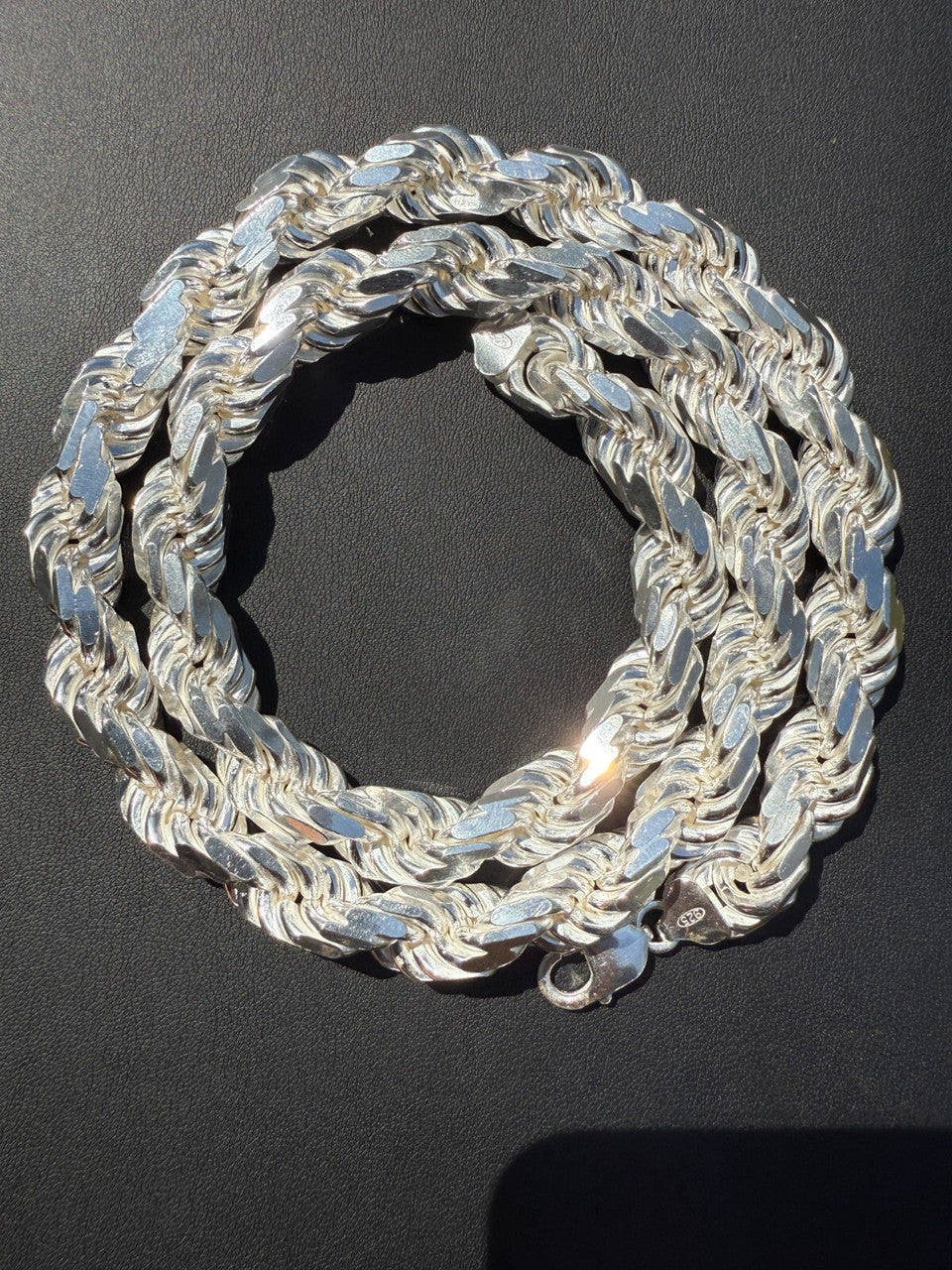 BIGGEST BOSS Rope Chain Necklace - 925 Sterling Silver - 18"-30" - 14.5mm