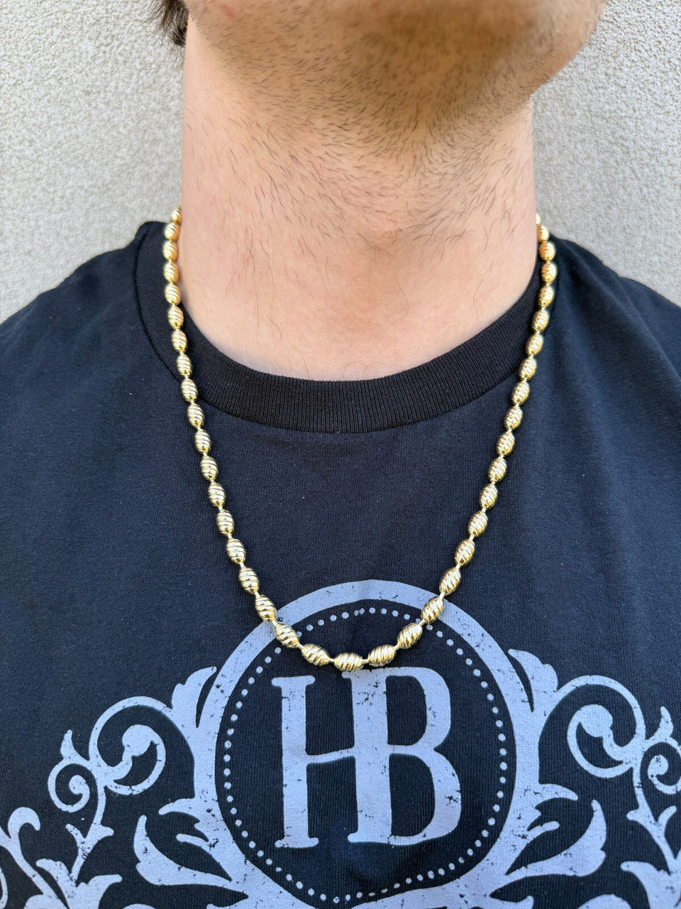 Infinity Rice Link Chain Necklace - 14k Gold Vermeil 925 Sterling Silver - 18"-30" - 6mm