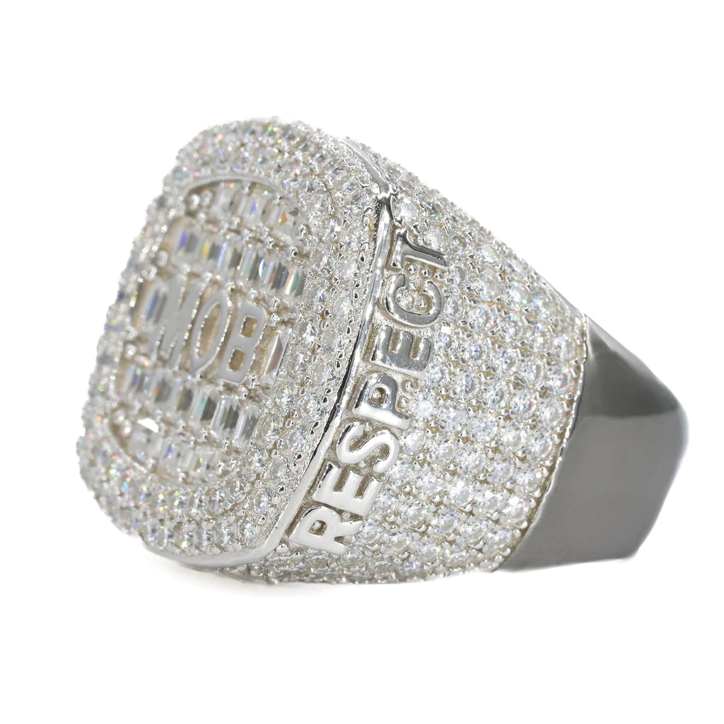 Mob Iced Vvs Moissanite Diamond Ring