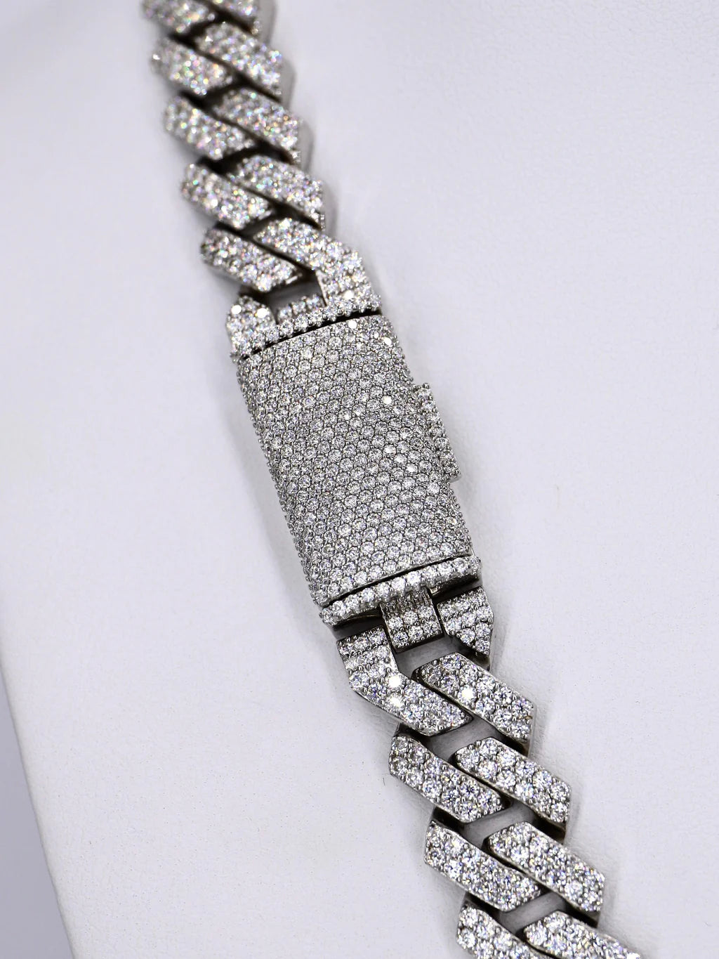 2 Row VVS Moissanite Daimond 14mm 22INCH Cuban