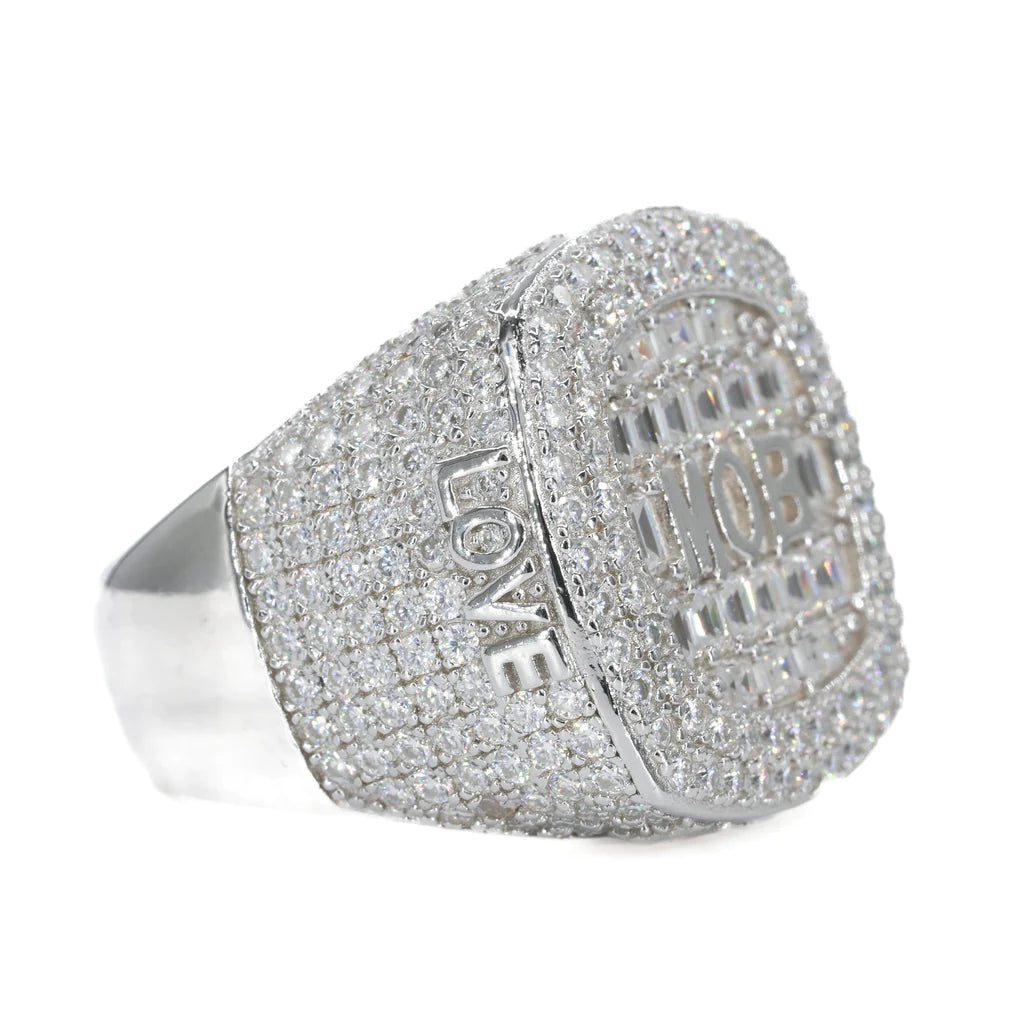 Mob Iced Vvs Moissanite Diamond Ring