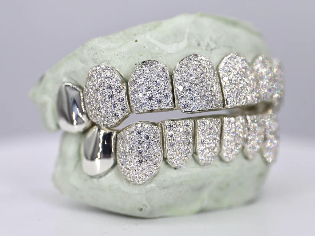 8 ON 8 Capped VVS Moisannite Diamond Grillz