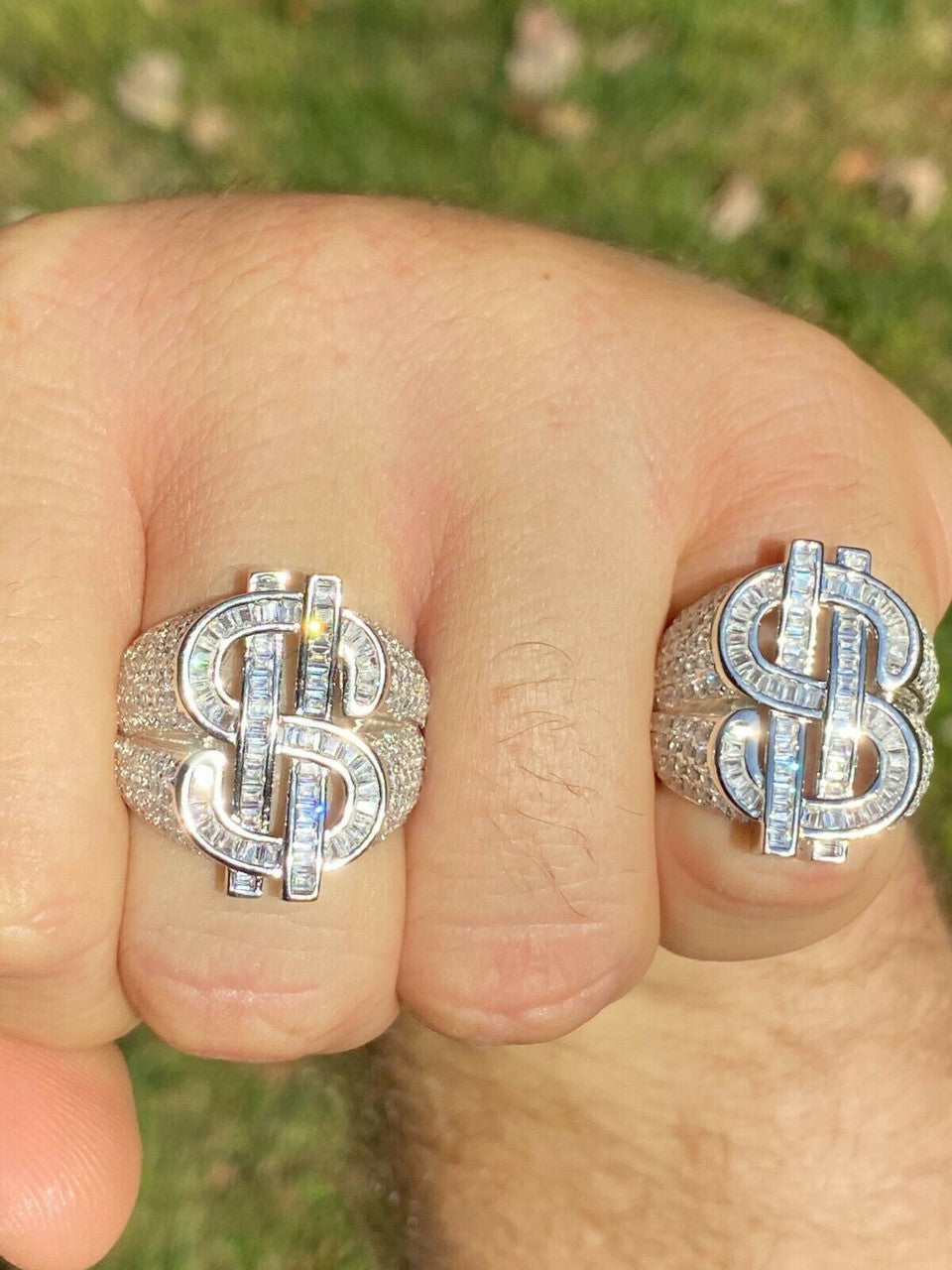 Big Money Iced Out Ring - 925 Silver - CZ Stones