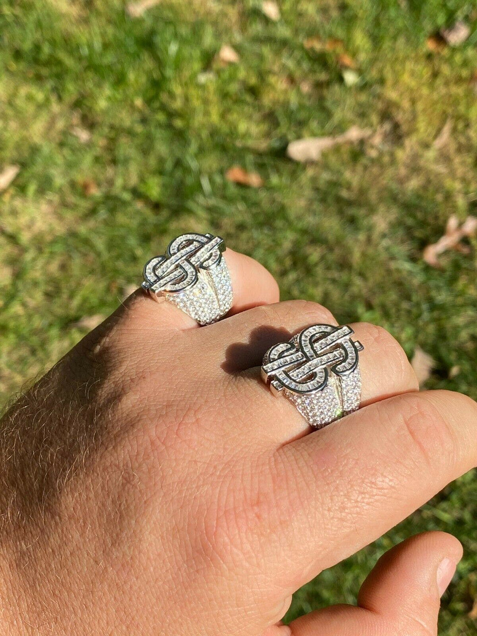 Big Money Iced Out Ring - 925 Silver - CZ Stones