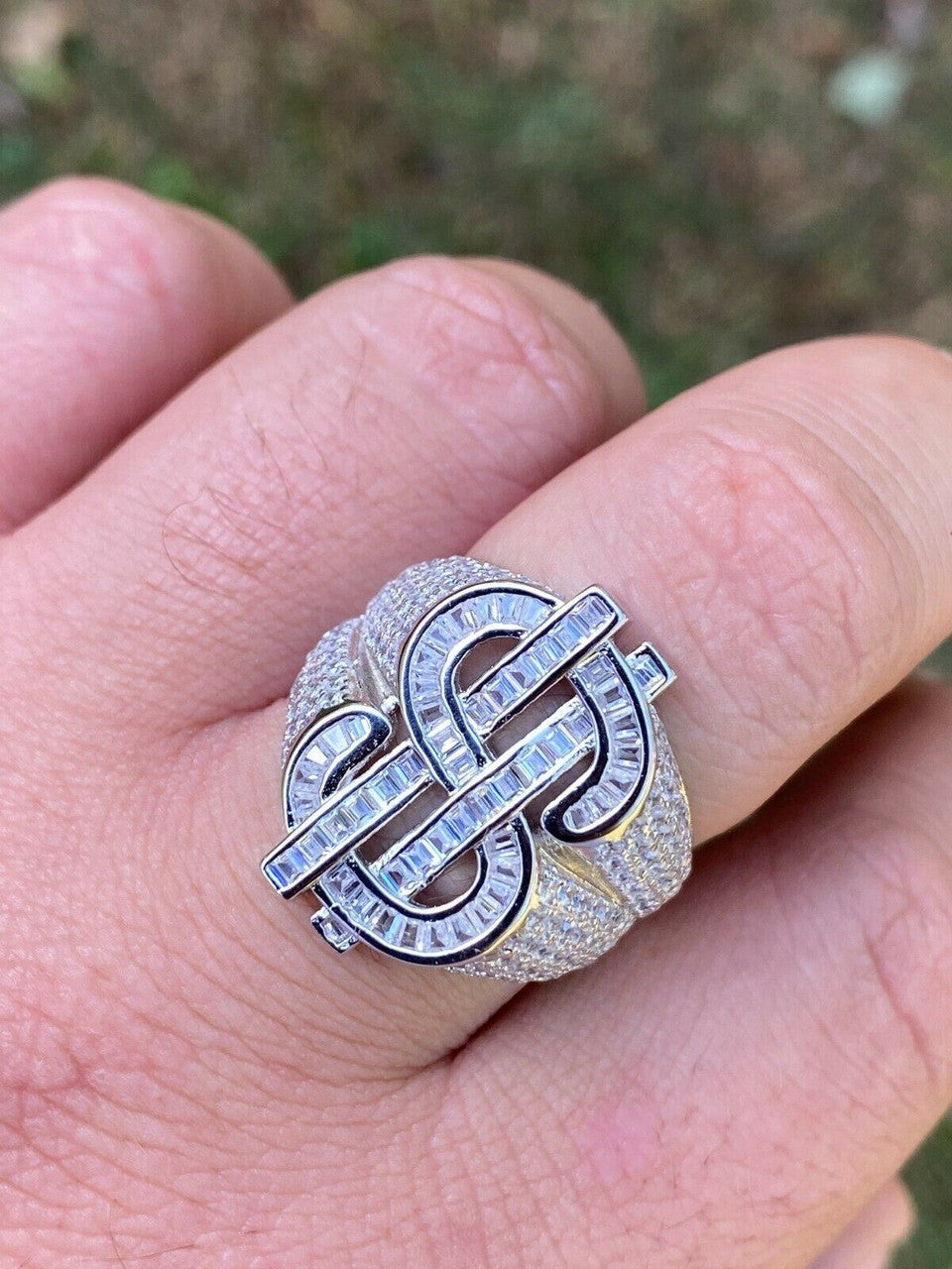 Big Money Iced Out Ring - 925 Silver - CZ Stones
