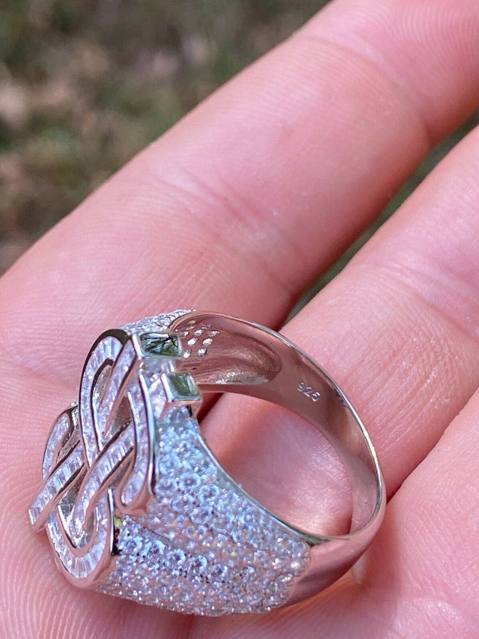 Big Money Iced Out Ring - 925 Silver - CZ Stones