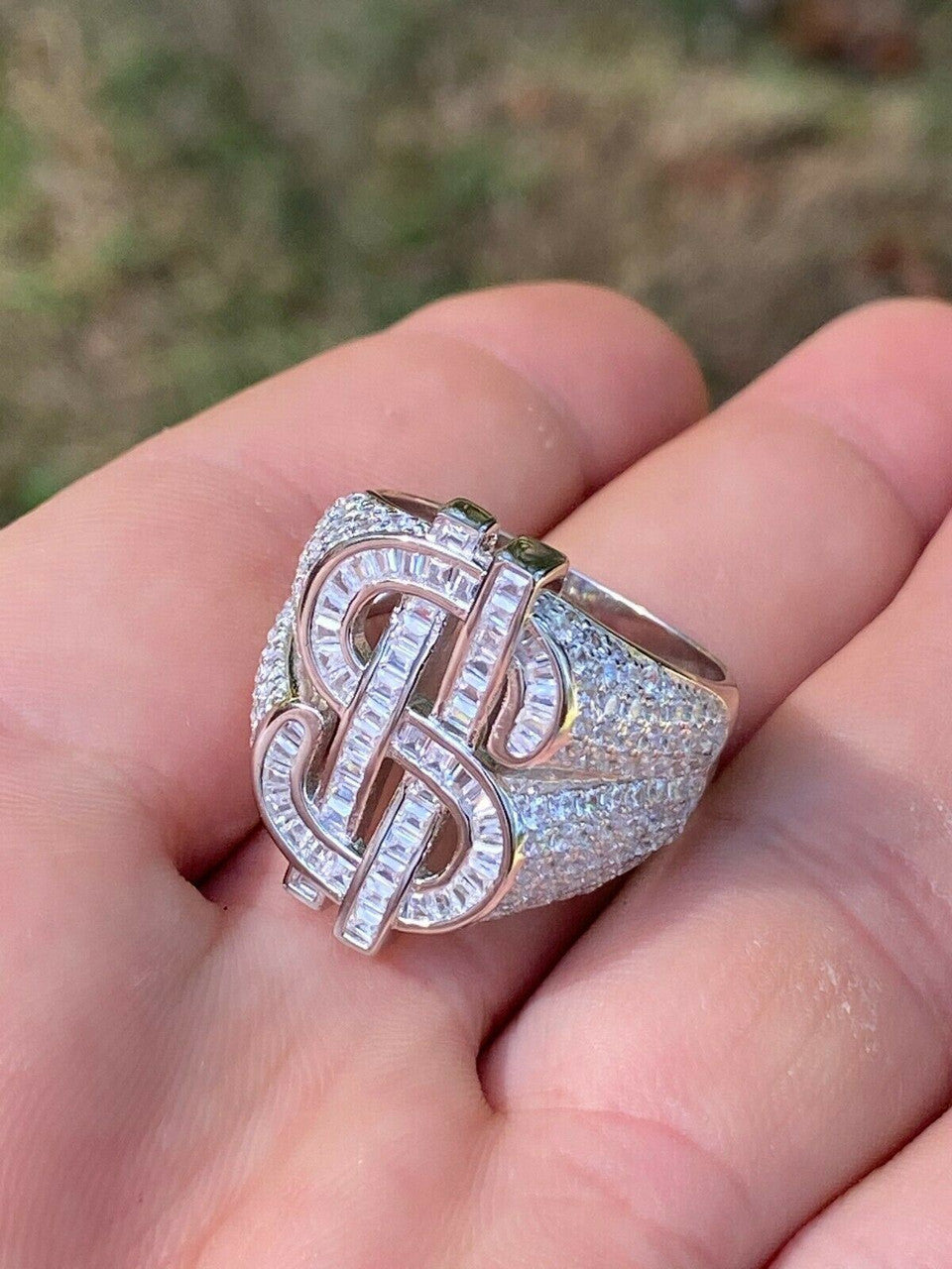 Big Money Iced Out Ring - 925 Silver - CZ Stones