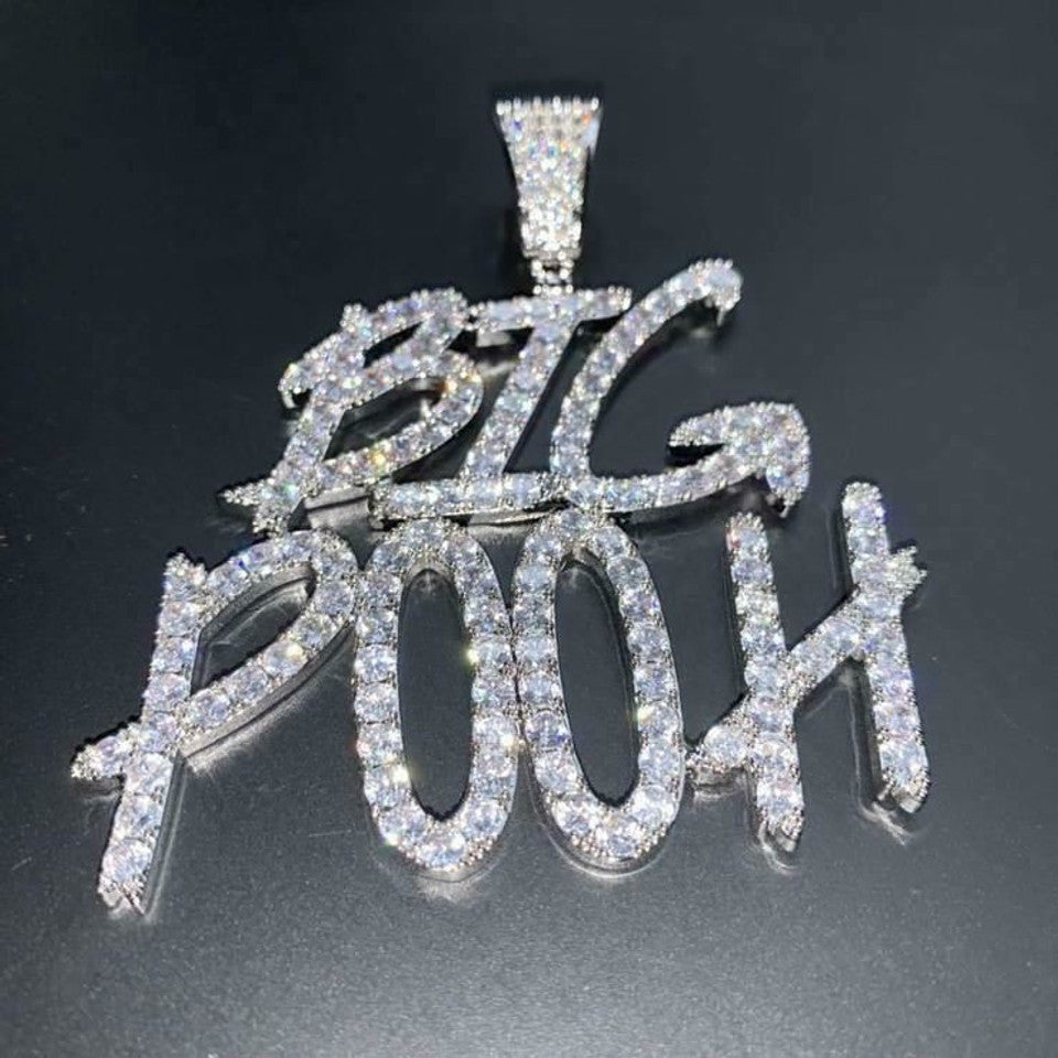 Custom Made Iced Hip Hop Out Pendant Ring Necklace Any Logo Or Design Jewelry