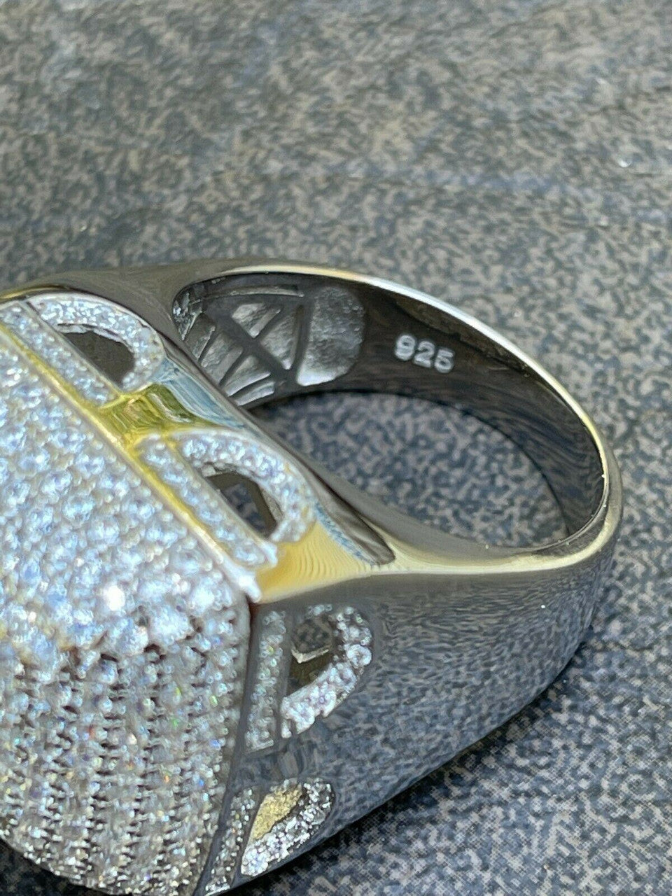 "Biggest Ring We Make" - Dome Iced Out Ring - 925 Silver - CZ Stones