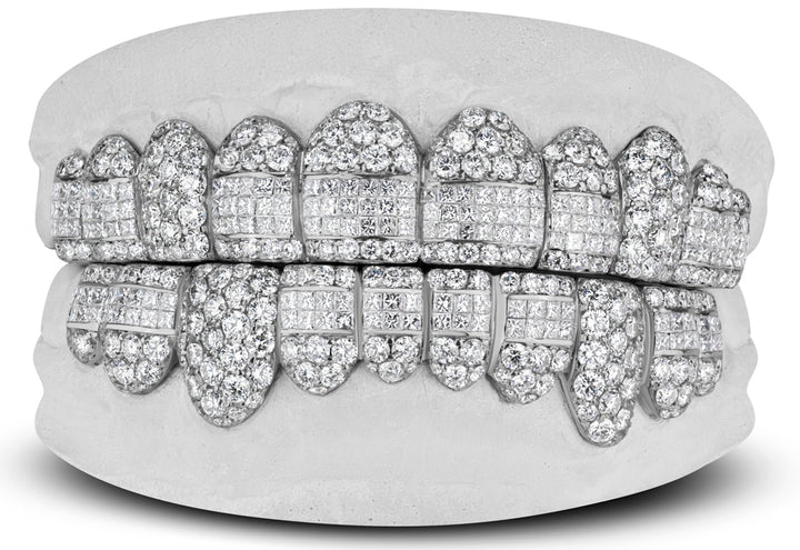 Honeycomb Prong / INVISBALE Set Diamond Grill
