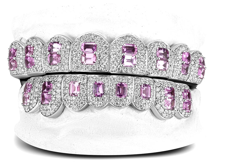 Honeycomb Prong / Pink Emerald cut