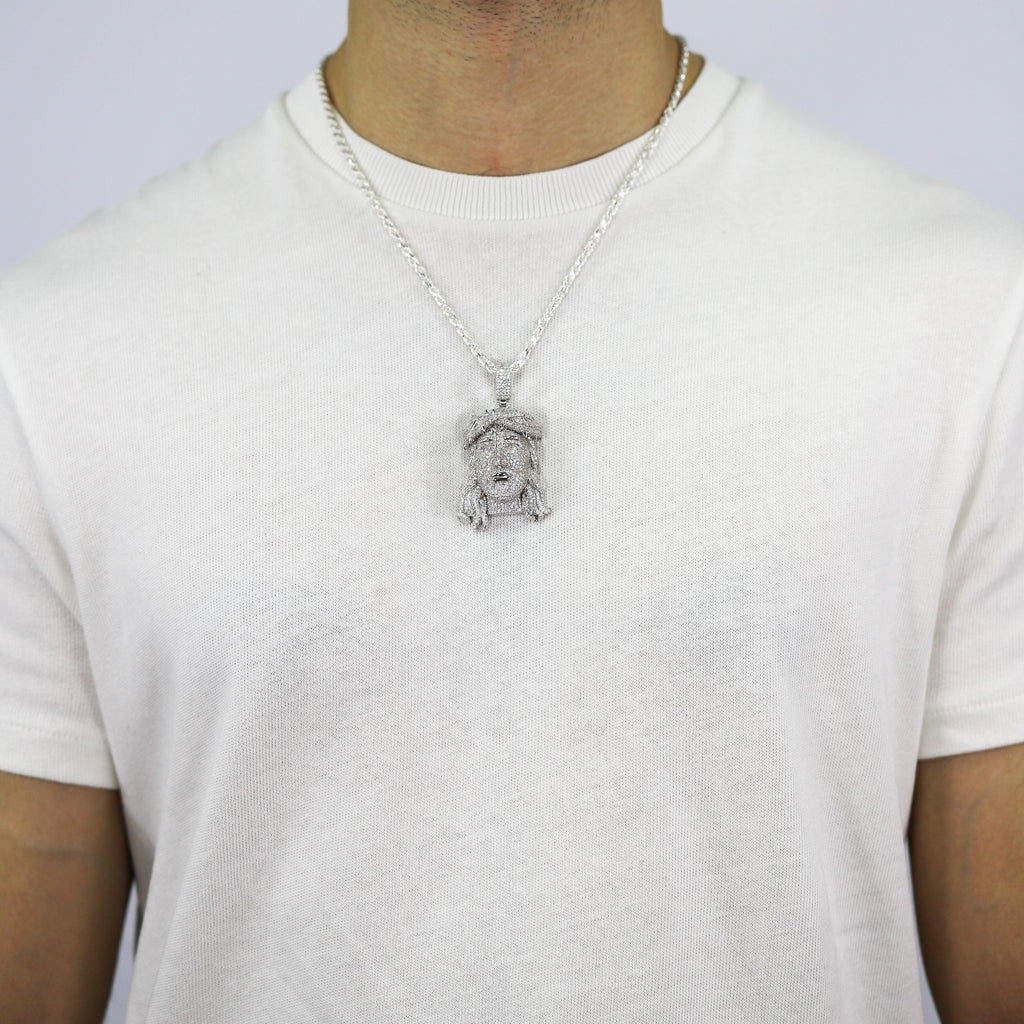 Fully Iced Out Jesus Vvs Moissanite Diamonds Pendant