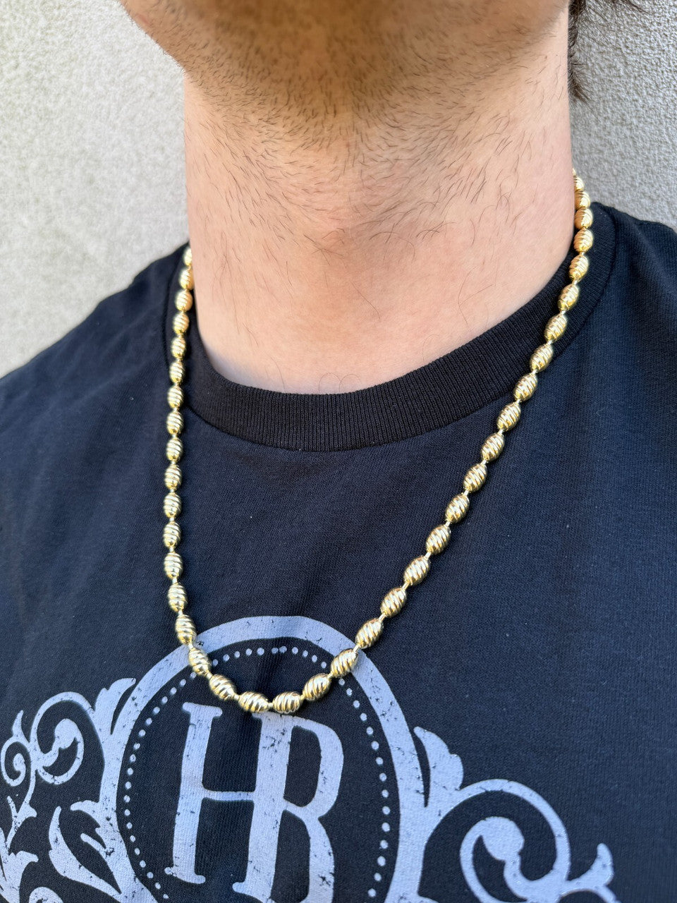 Infinity Rice Link Chain Necklace - 14k Gold Vermeil 925 Sterling Silver - 18"-30" - 6mm