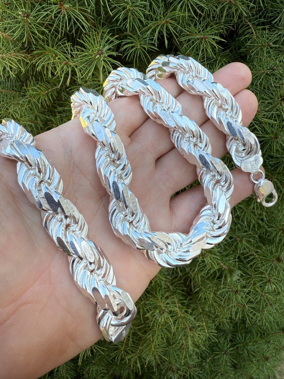 Half Kilo Rope Chain Necklace - 925 Sterling Silver - 18"-30" - 14.5mm