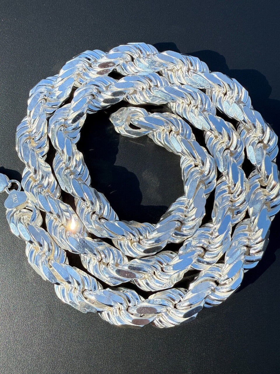 Half Kilo Rope Chain Necklace - 925 Sterling Silver - 18"-30" - 14.5mm
