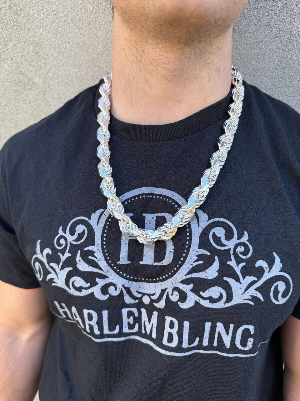 Half Kilo Rope Chain Necklace - 925 Sterling Silver - 18"-30" - 14.5mm