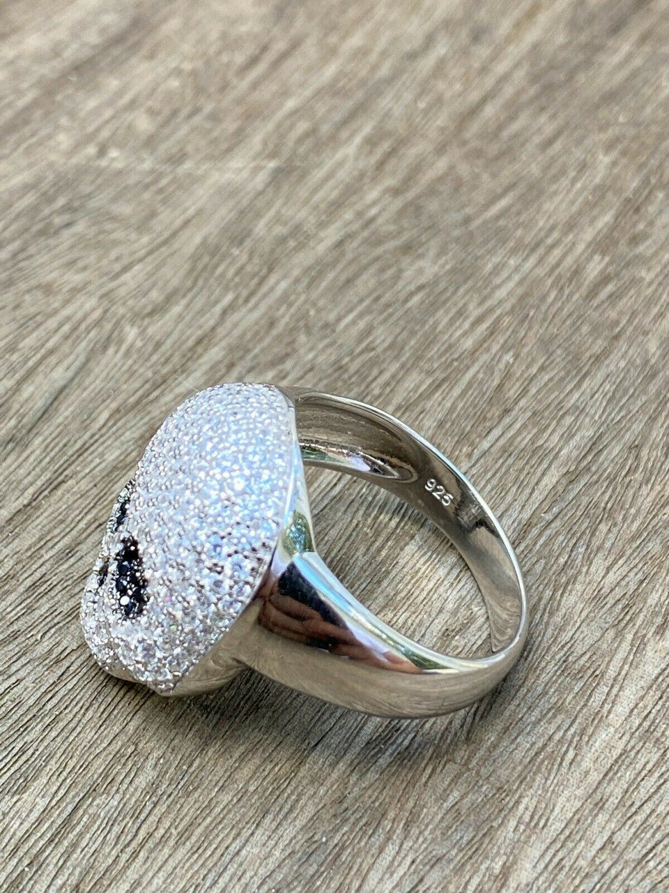 Skull Death Iced Out Ring - 925 Silver - CZ Stones