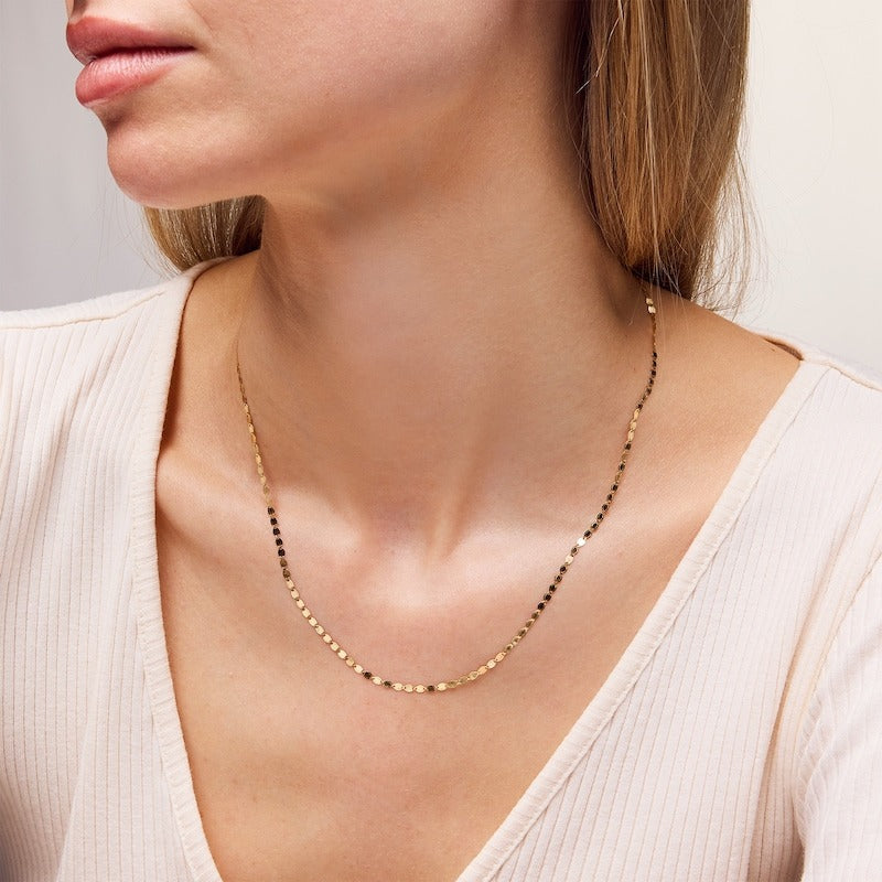 10K Solid Gold Valentino Chain Made in Italy - 18"