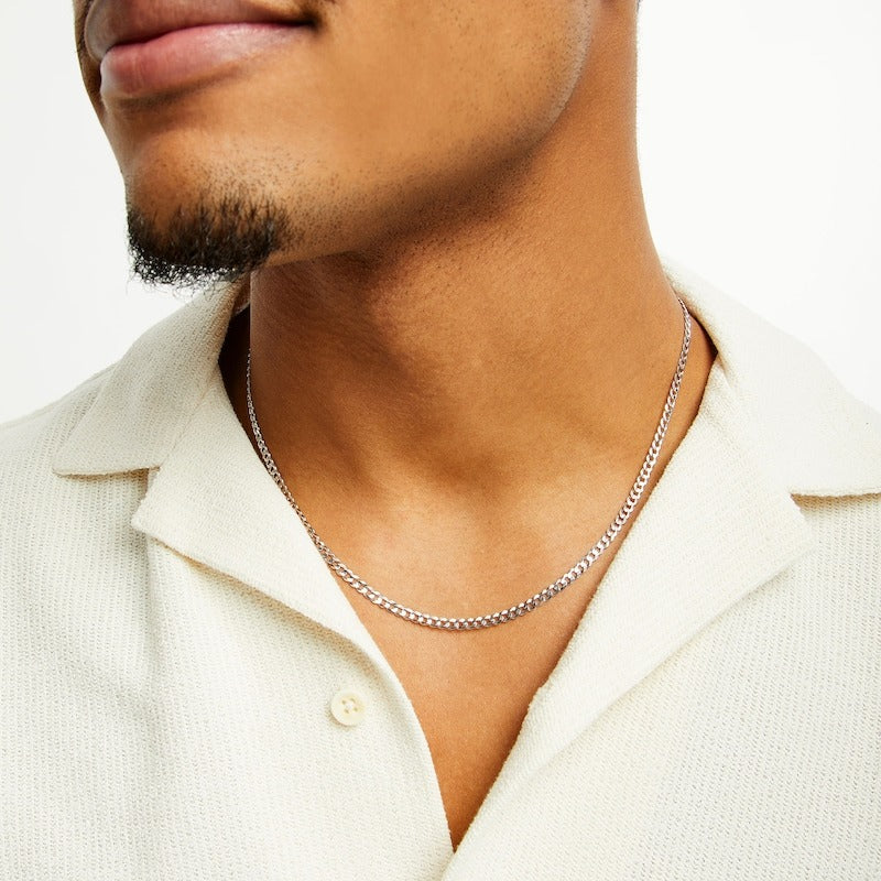 Sterling Silver Cuban Curb Chain Made in Italy - 20"