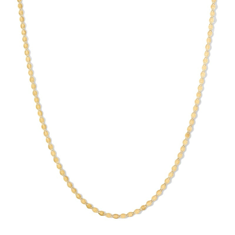 10K Solid Gold Valentino Chain Made in Italy - 18"