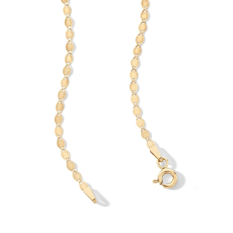 10K Solid Gold Valentino Chain Made in Italy - 18"
