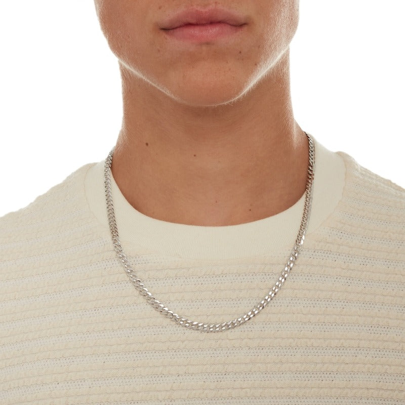 Sterling Silver Curb Chain Made in Italy - 22"
