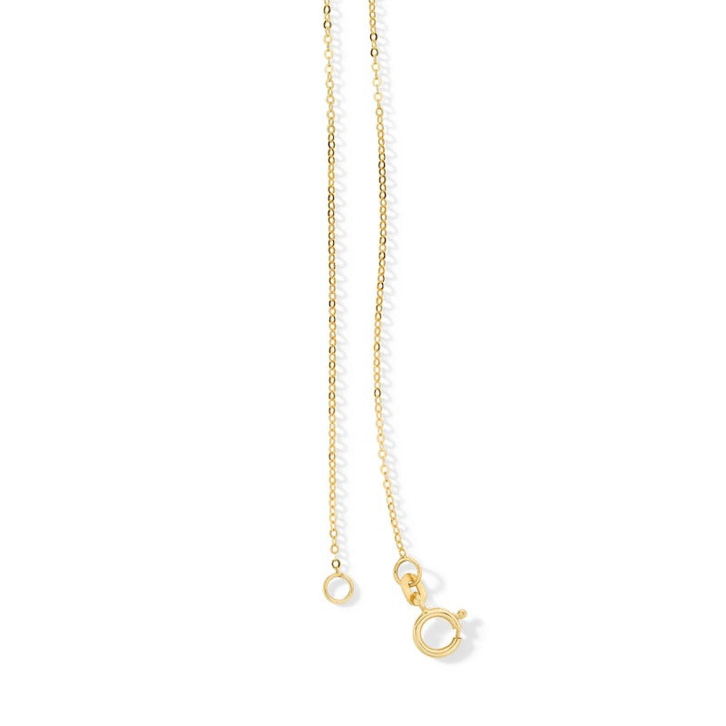 10K Solid Gold Mirror Chain Made in Italy - 18"