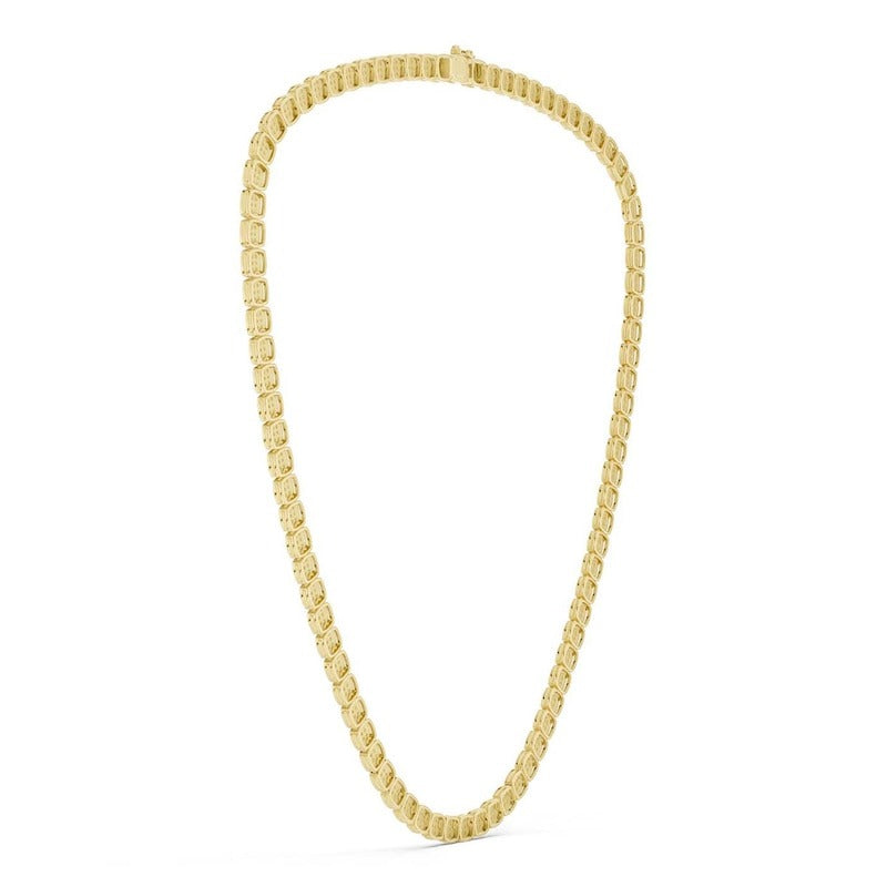 14K Gold Plated 1/2 CT. T.W. Lab-Grown Diamond Cushion Necklace - 20"