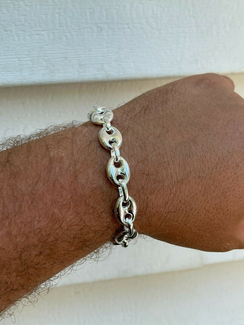 Puffed Gucci Necklace Or Bracelet - 925 Sterling Silver - 7"-30" - 6mm-12mm