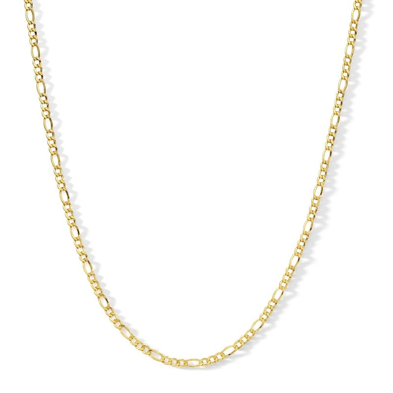 14K Gold Bonded Figaro Chain - 20"