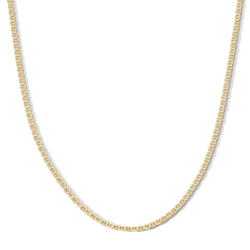 14K Gold Bonded Mariner Chain - 18"