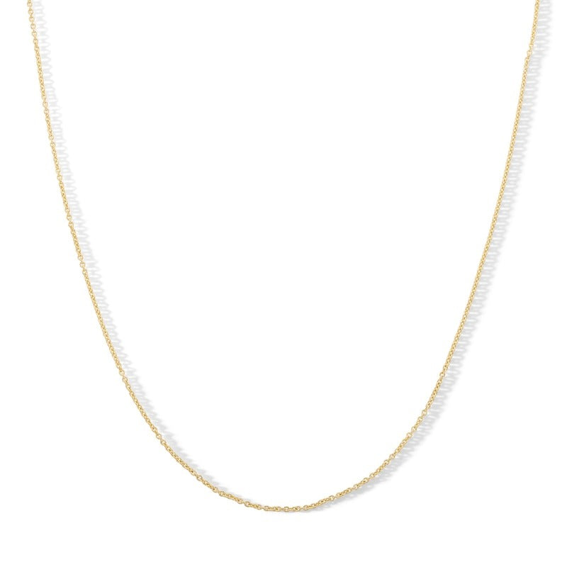 10K Hollow Gold Light Cable Chain - 16"