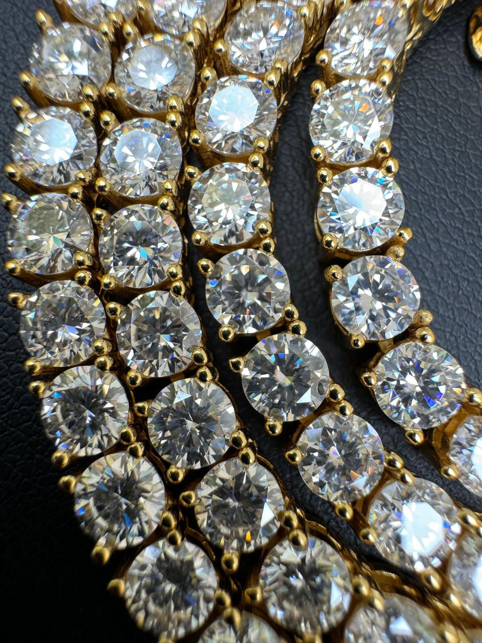 #1 BESTSELLER Tennis Chain Necklace Iced Out CZ Stones - 14k Gold Vermeil Or 925 Silver - 3mm-7mm - 16"-30"
