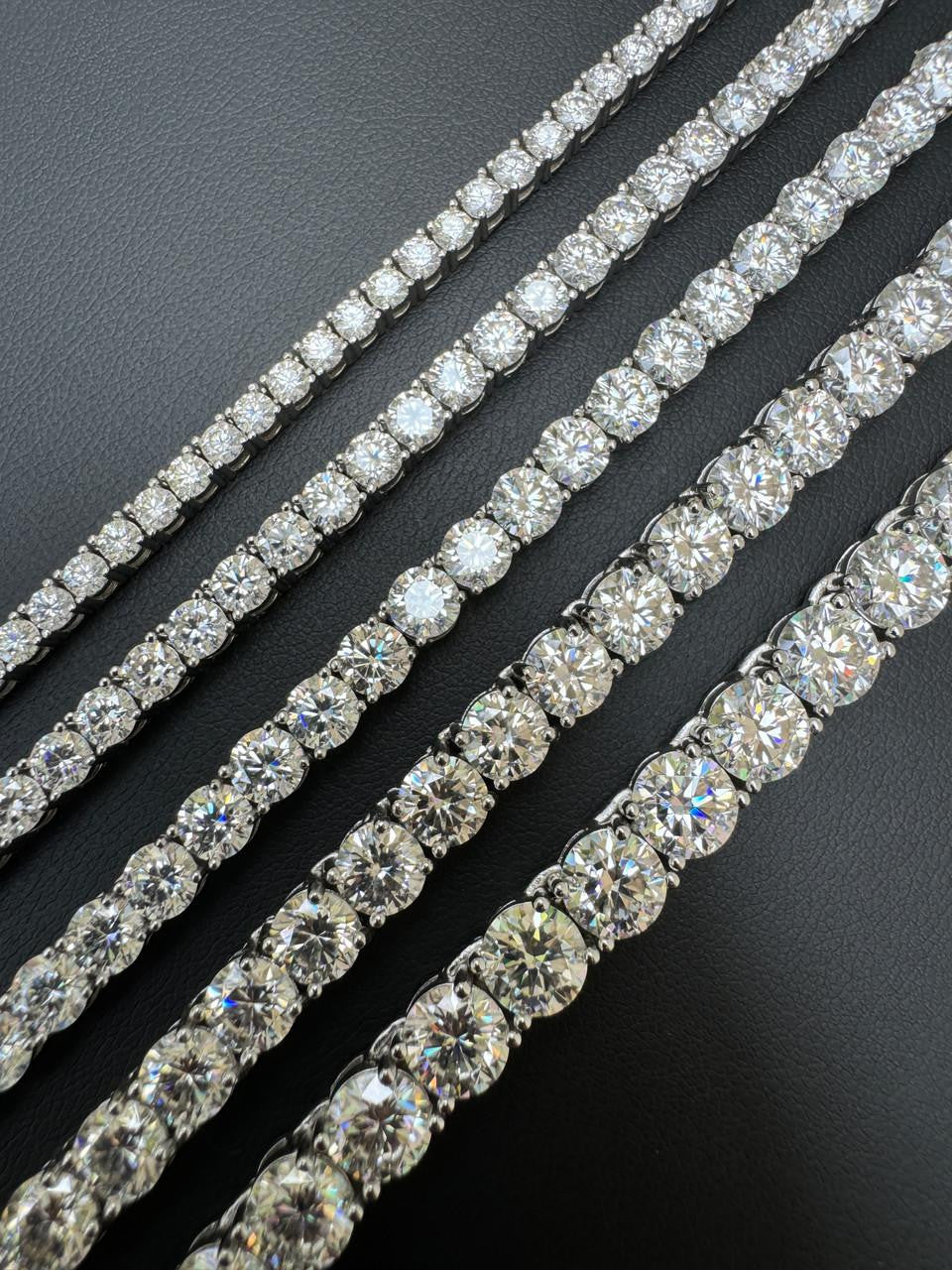 #1 BESTSELLER Tennis Chain Necklace Iced Out CZ Stones - 14k Gold Vermeil Or 925 Silver - 3mm-7mm - 16"-30"