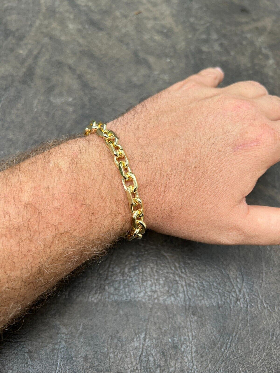 Anchor Cable Chain Necklace Or Bracelet - 14k Gold Vermeil 925 Sterling Silver - 7"-30" - 4mm-8mm