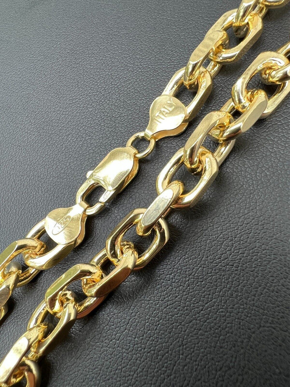 Anchor Cable Chain Necklace Or Bracelet - 14k Gold Vermeil 925 Sterling Silver - 7"-30" - 4mm-8mm