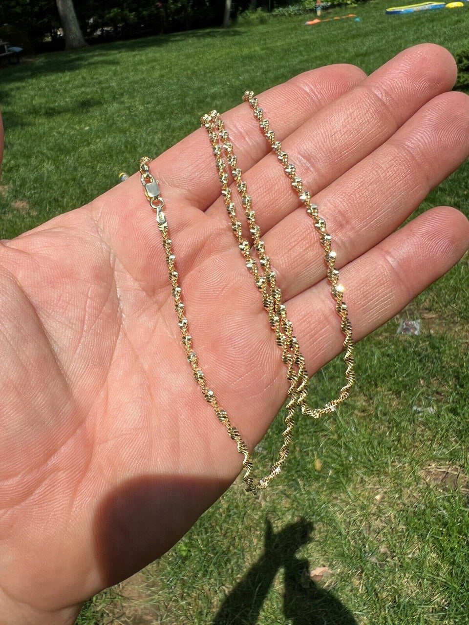 Singapore Rope Chain Necklace - 14k Gold Vermeil 925 Sterling Silver - 14"-30" - 2.5mm