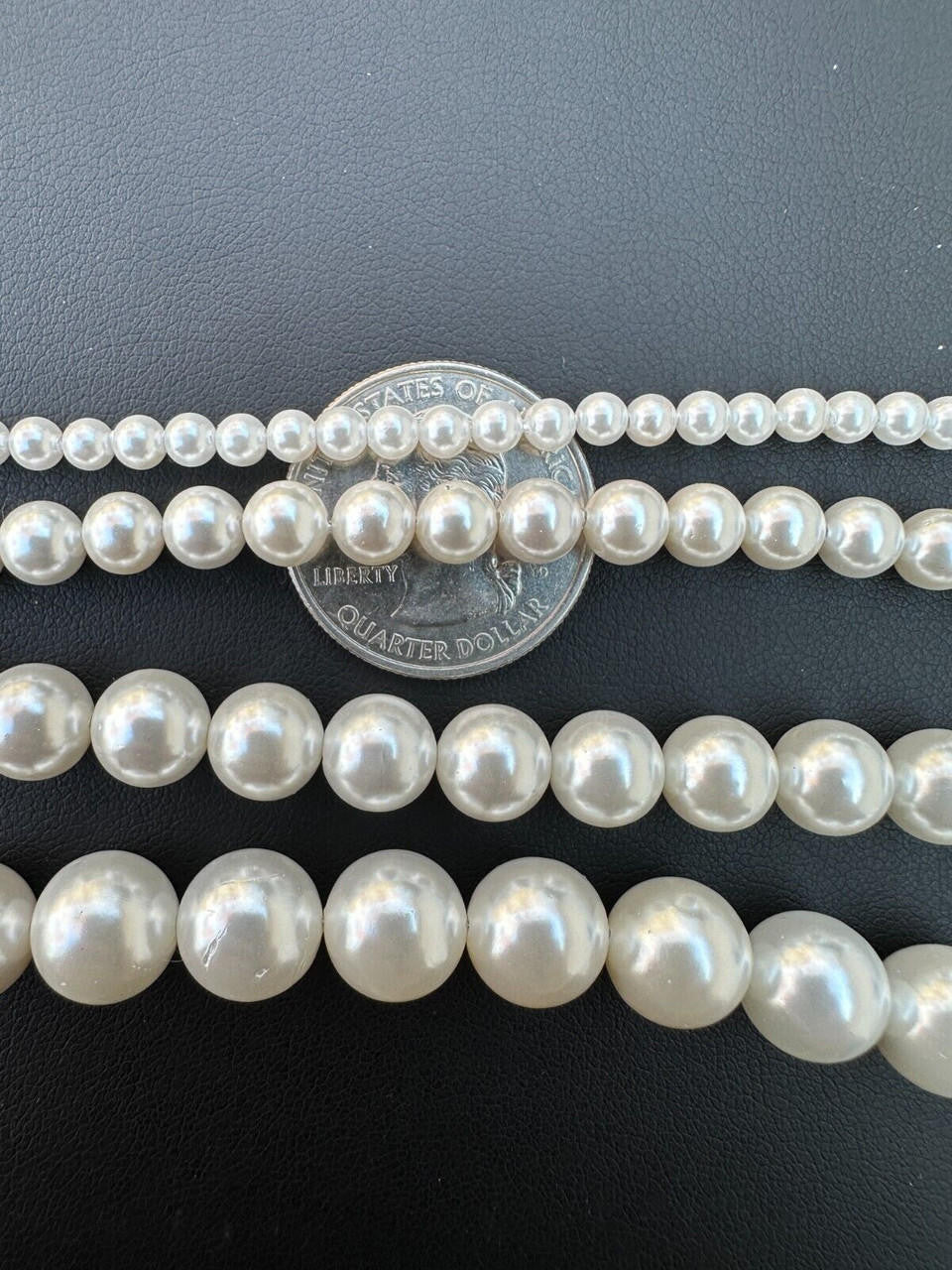 Cultured Pearl Chain Necklace - 925 Silver - 14"-28" - 4mm-10mm