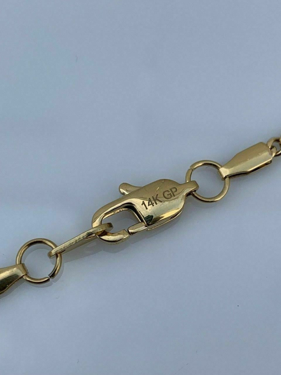 Cuban Link Chain Necklace - 14k Yellow Gold Plated Stainless Steel - 18"-30" - 3mm