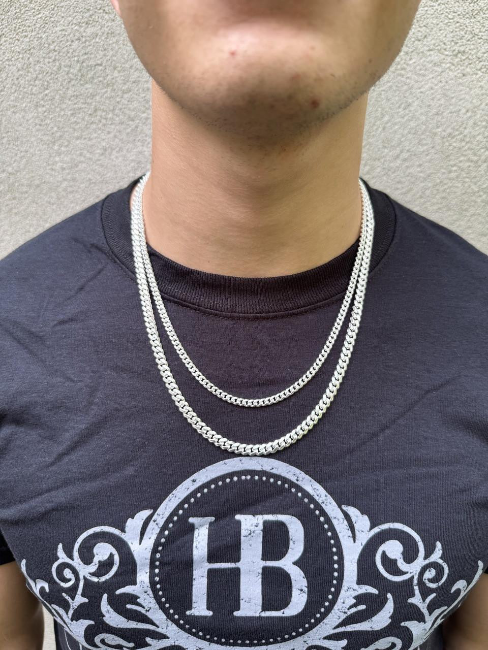 Miami Cuban Link Chain Necklace Or Bracelet W. Box Lock - 925 Sterling Silver - 7"-30" - 4mm-10.5mm
