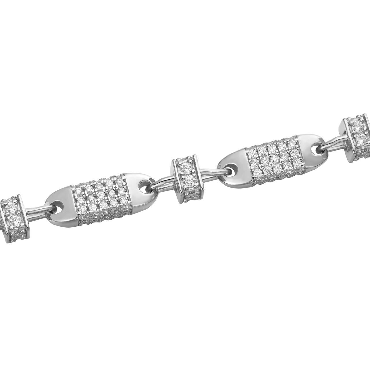 MOISSANITE Bullet Chain Necklace Iced Out - 925 Silver - 5mm - 16"-30"
