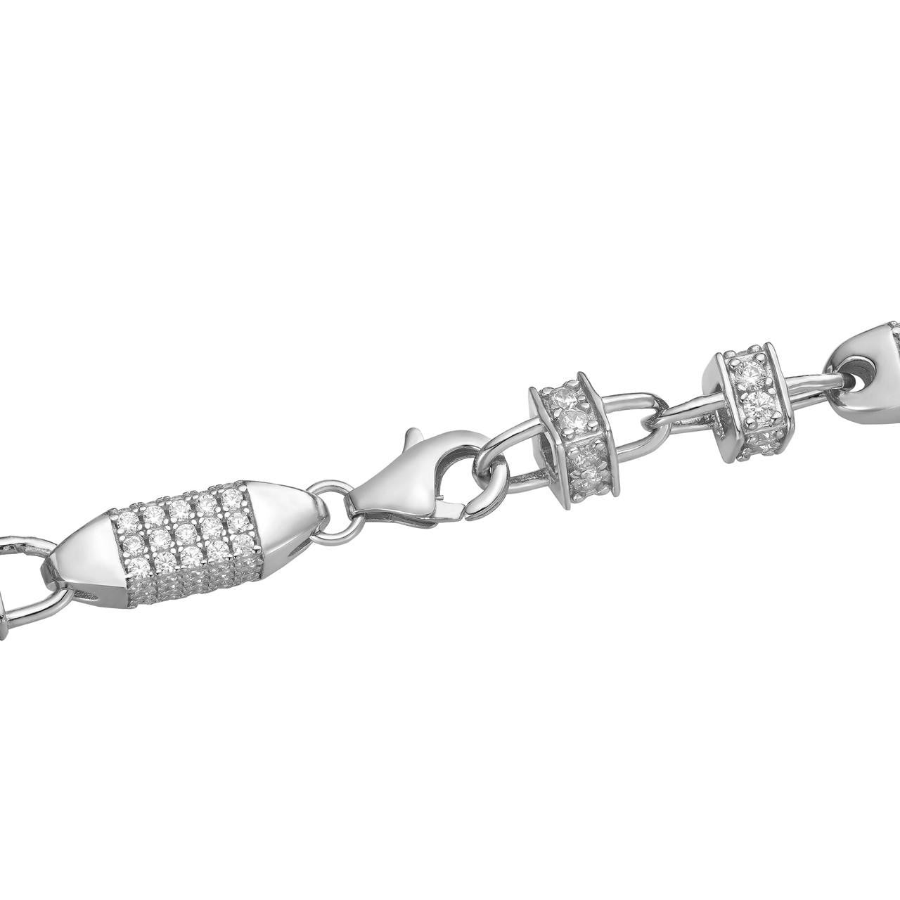 MOISSANITE Bullet Chain Necklace Iced Out - 925 Silver - 5mm - 16"-30"