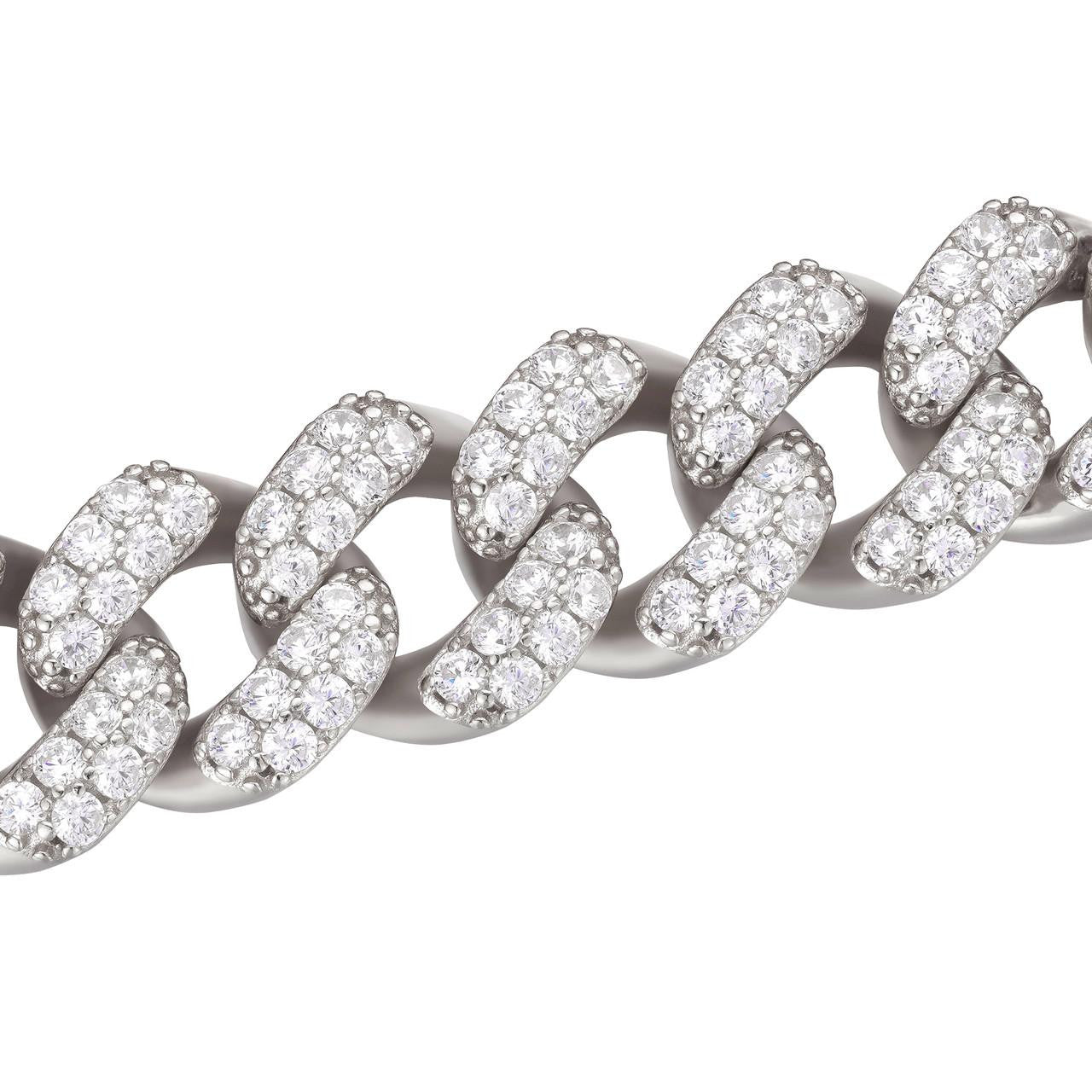 MOISSANITE Classic Miami Cuban Link Chain Necklace Iced Out - 925 Silver - 6mm-18mm - 16-30"