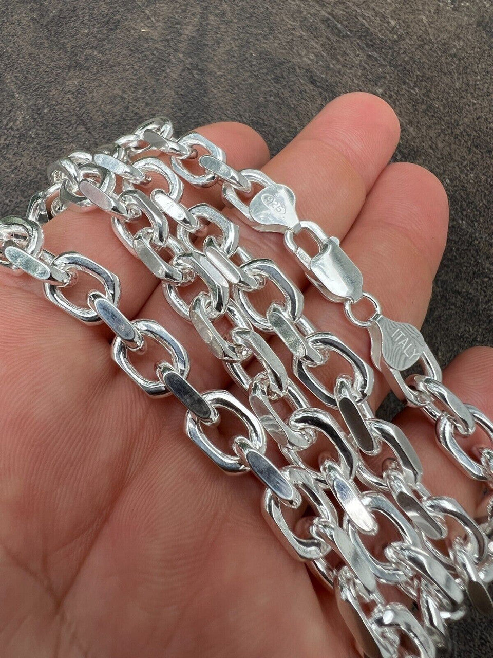 Anchor Cable Chain Necklace Or Bracelet - 925 Sterling Silver - 7"-30" - 4mm-8mm
